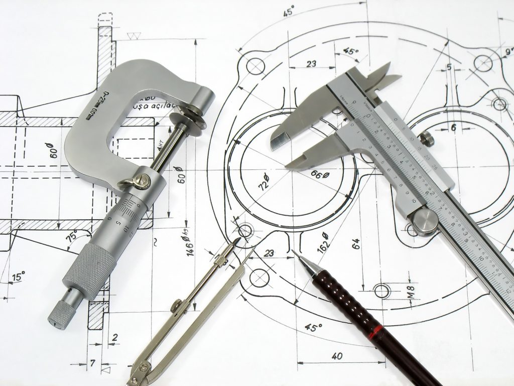 Engineering tools on technical drawing